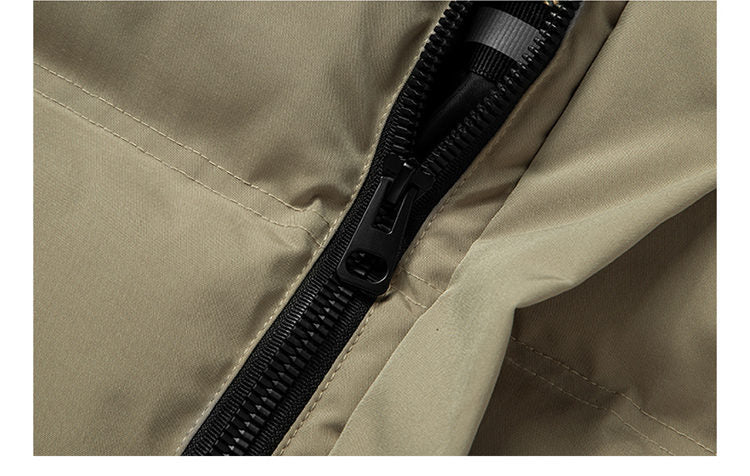 2024 Cross-border Foreign Trade Winter Middle-aged and Elderly Dad Clothes Men's Down Cotton-padded Coat Thickened Warm Hooded Cotton-padded Coat
