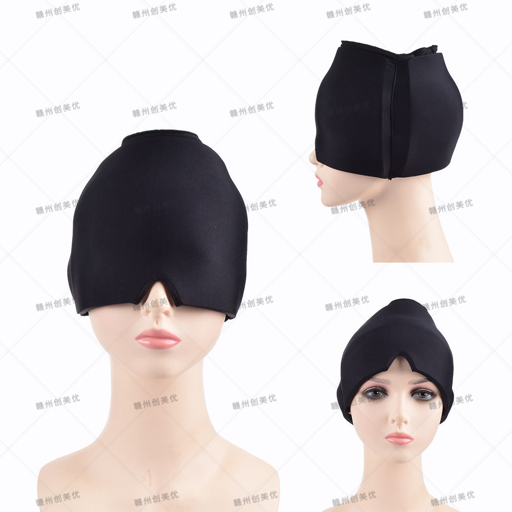 Amazon facial cold compress headgear gel Ice compress headgear Ice Cap solid gel headgear Ice Cap