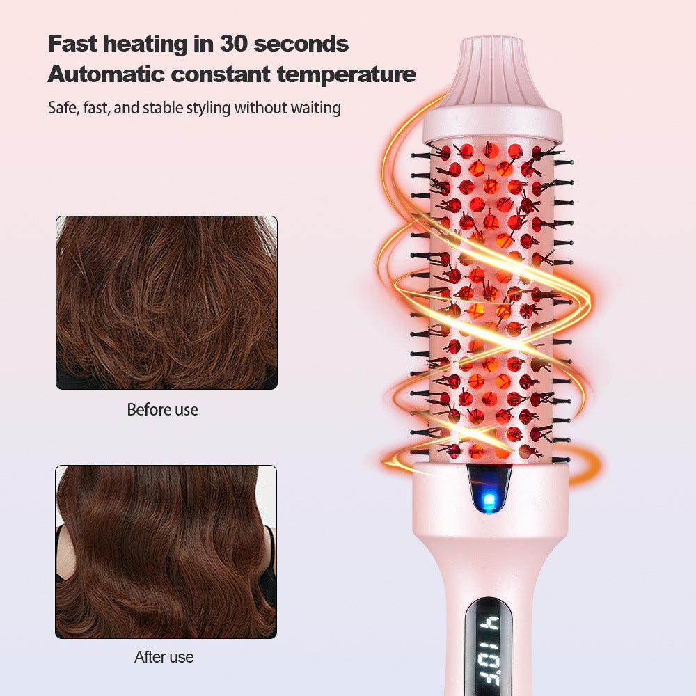 Patented Cross-Border Popular Infrared Curling Comb Straightening Comb Curling Iron Internet Celebrity Short Hair Home Electric Curling Wand