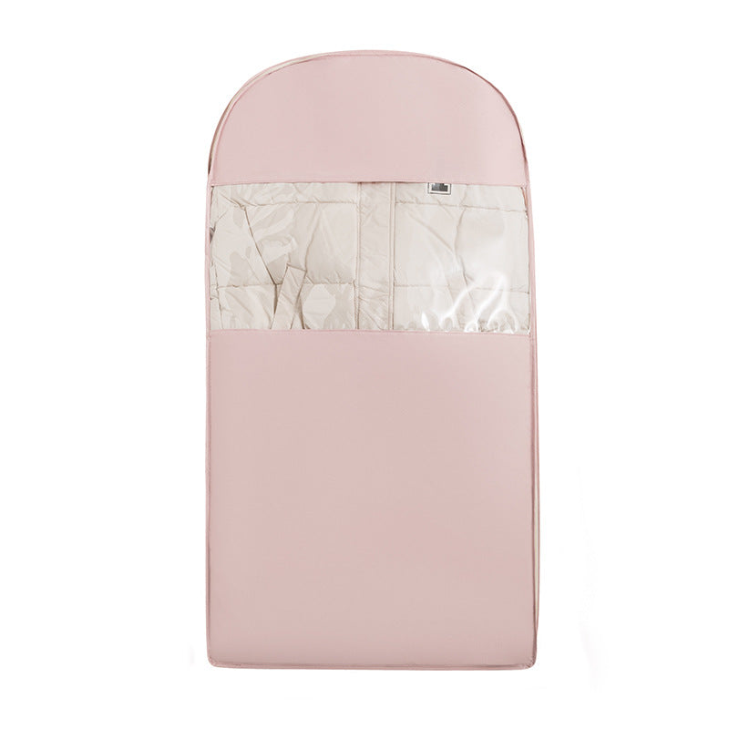 Down Jacket Dust Cover Hanging Household Wardrobe Clothes Dust Storage Bag Long Coat down Jacket Transparent Cover