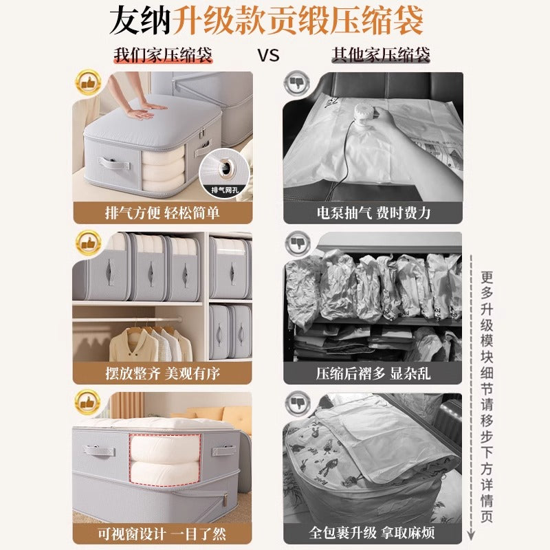 Visual Clothing Storage Bag, down Jacket, Quilt Compression, Large-Capacity Visual Seasonal Clothing Storage Artifact