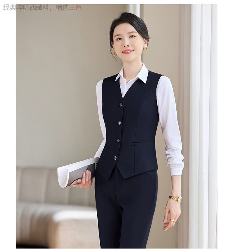 Professional Vest Suit Female Hotel Sales Office Waiter Formal Suit Vest Vest Property Teacher Work Clothes