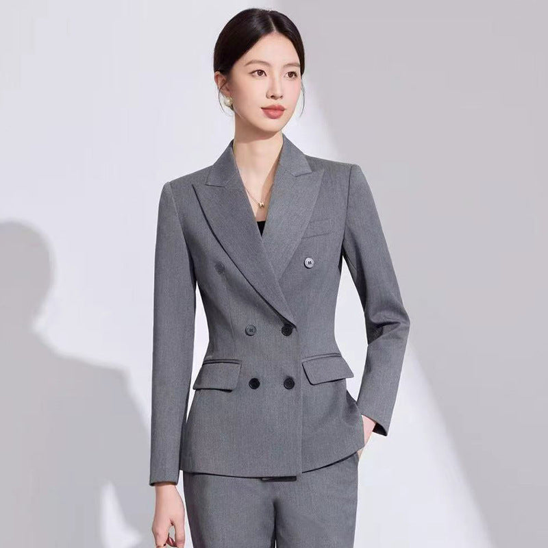 2025 Autumn and Winter Casual Fashion Suit Pants Business Wear Women's Cross-Border Export Pants Suit 6913
