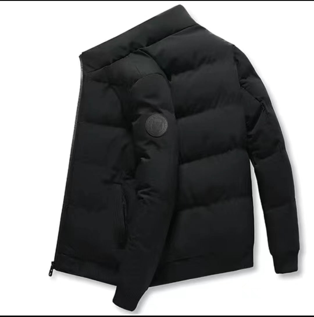 Winter Men's Stand-Up Collar Cotton Outwear, Thickeneded Warm Cotton Outwear, Korean Style Casual Cotton Outwear, Cross-Border Hot Sale Spot Batch