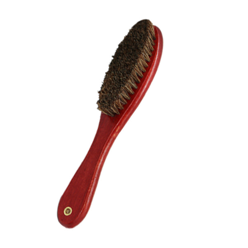Horsehair Shoe Brush, Horsehair Shoe Polish Brush, Clothing Brush, Suede and Nubuck Leather Cleaning and Stain Removal Interior Brush, Sports Shoe Brush