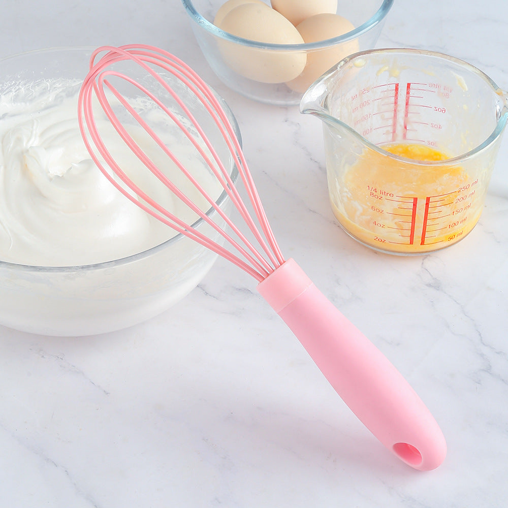 Food Grade Silicone Manual Egg Beater Household Egg Blender Cream Flour Stirring Bar Kitchen Baking Tools