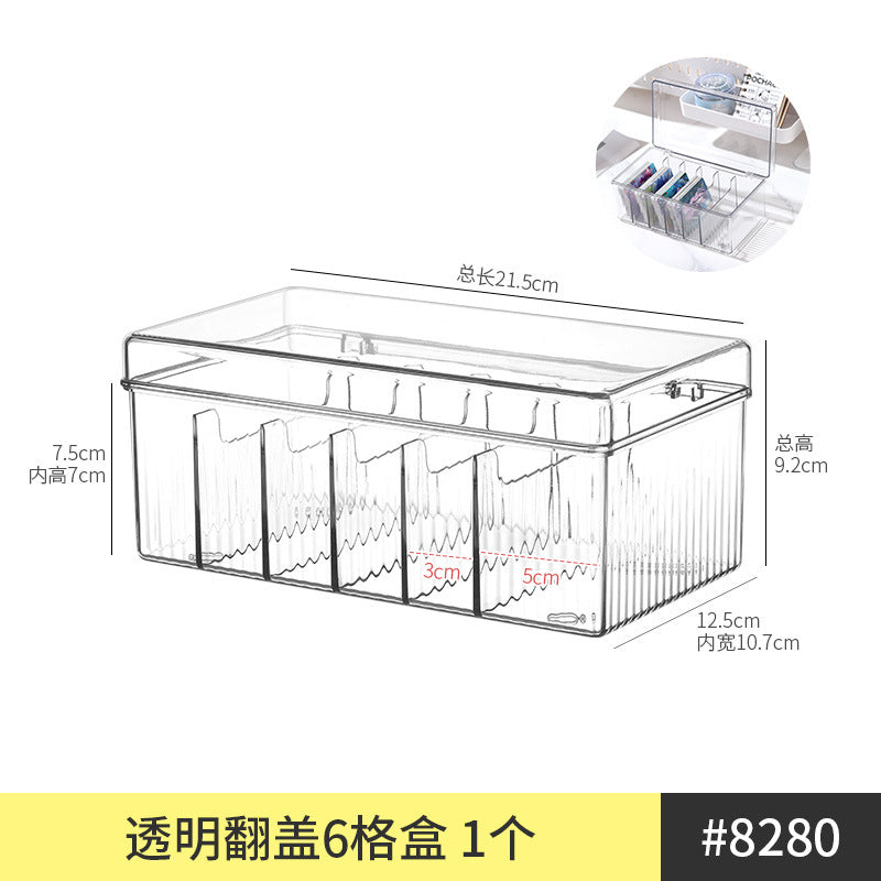 Makeup Cotton Swab Storage Box Makeup Remover Cotton Toothpick Line Acrylic Box Desktop Beauty Egg Cosmetics Storage Box