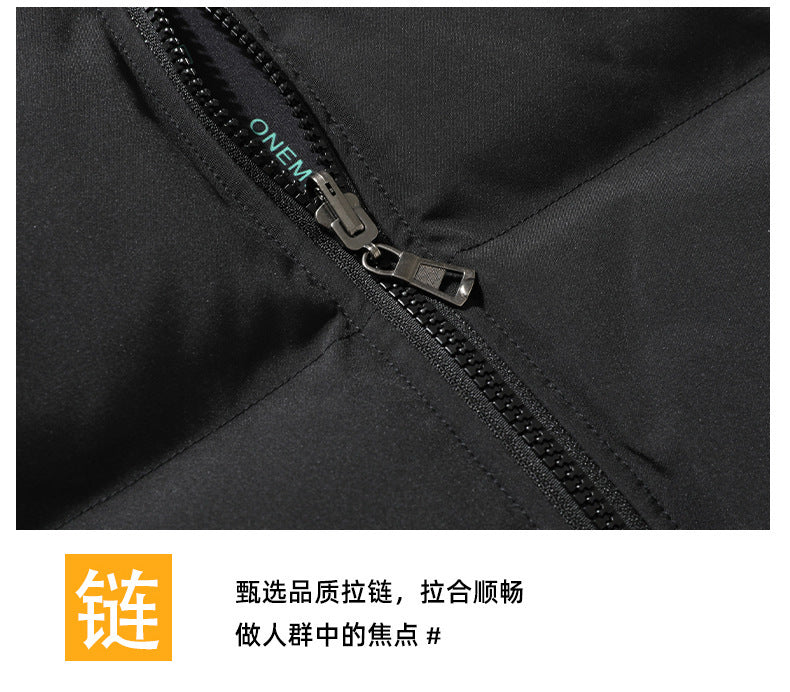 2025 New Trendy Brand Plus Size Cotton Jacket Couple Style Reversible Hooded Loose Winter Thick Warm Coat