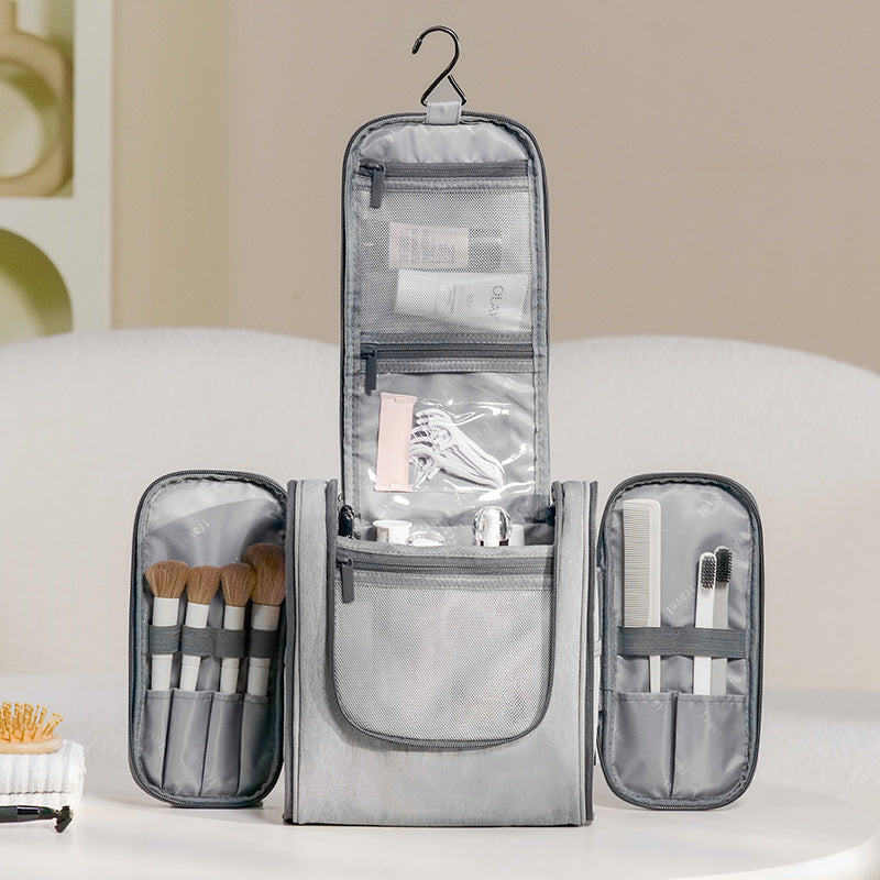 Multi-functional double-opening wash large-capacity travel storage bag portable hook wash bag anti-splash thickened portable