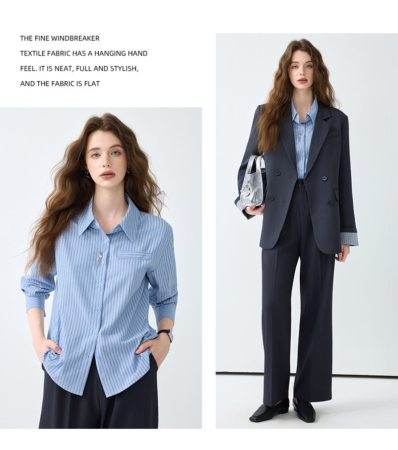 Cross-Border 2025 Blazer for Women Korean Drama Heroine Outfit Professional Formal Suit Casual Black High-End Commuting
