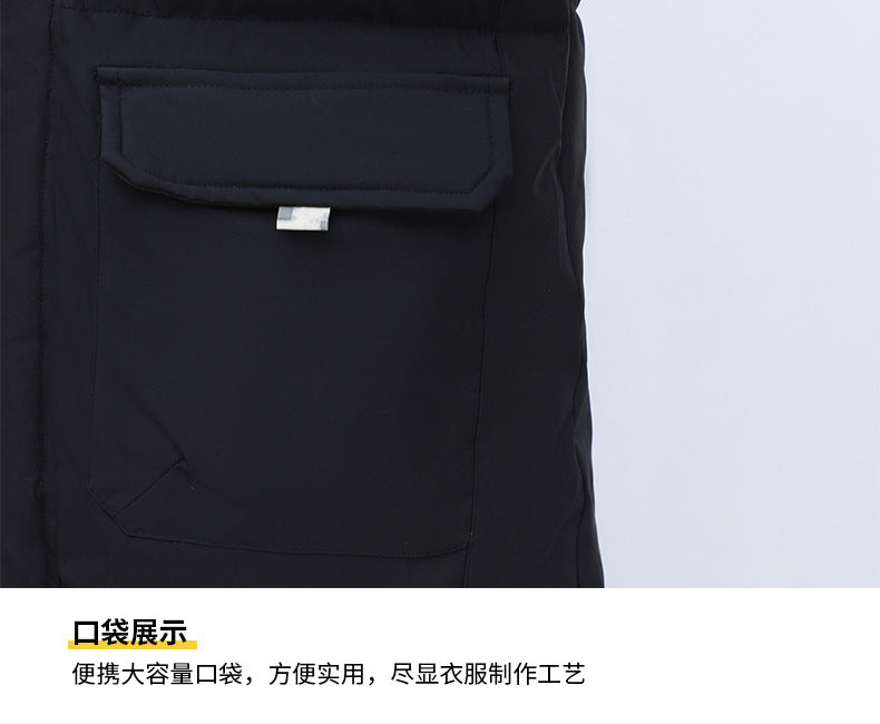 New Winter Casual Men's Warm Jacket Cotton-padded Coat Fashionable Cotton-padded Coat Thickened Top All-match Cotton-padded Coat Hooded Cardigan