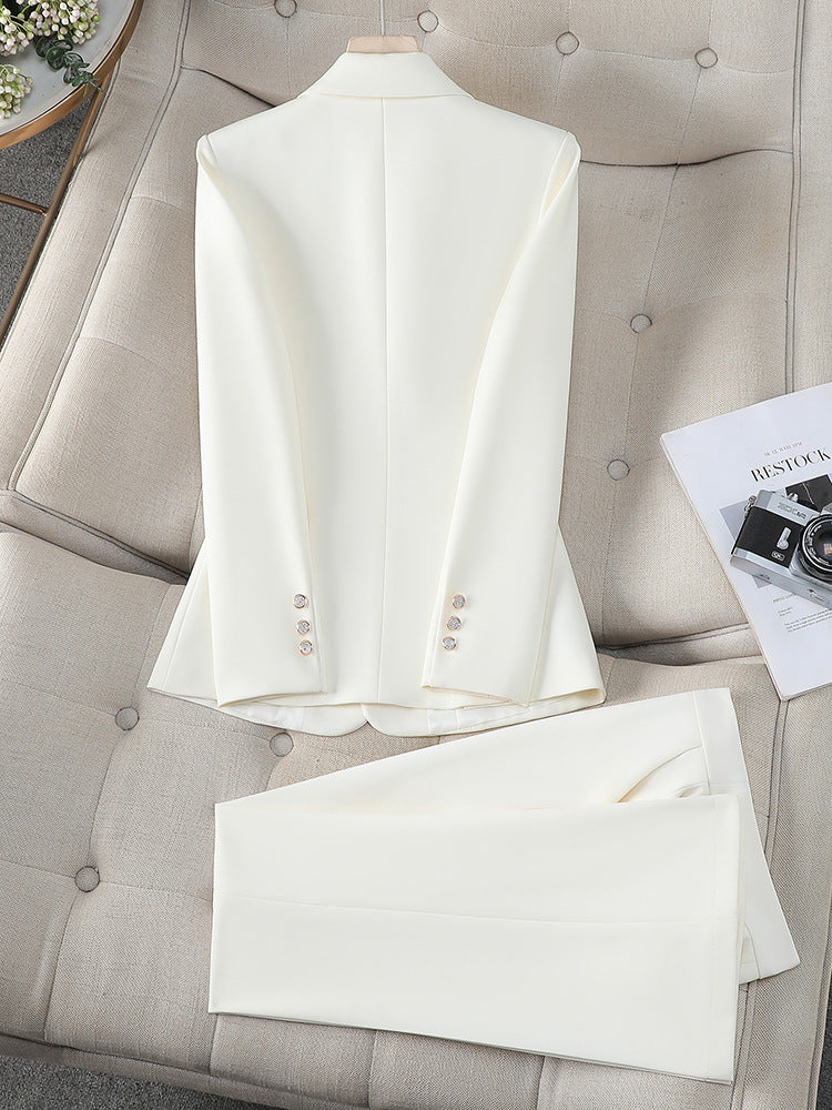 Cross-Border Women's Suit Set, New Autumn Style for College Students, Interview Formal Wear, Elegant Goddess Style Casual Blazer