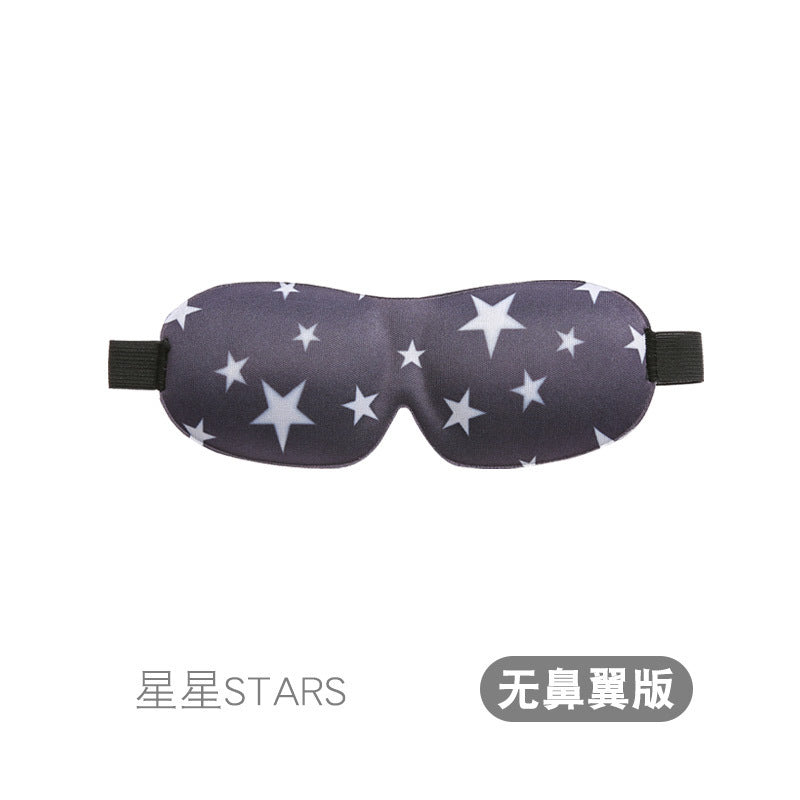 3D Eye Mask Sponge Fabric Light-Blocking Eye Protection Travel Aviation Sleep Unisex Customizable Logo Full Blackout