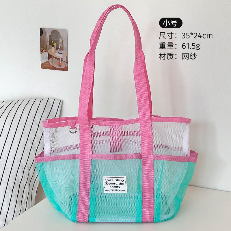 Hollow Swimming Bag Large Capacity Beach Bag Girls Storage Beach Beach Bag Foldable Shopping Bag Wholesale
