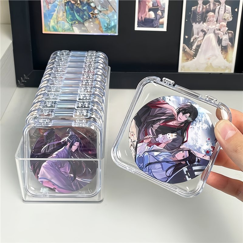Transparent Bar Storage Box Dust-Proof and Moisture-Proof Protective Cover Desktop Badge Display Frame Food and Toy Millet Storage Display Stand