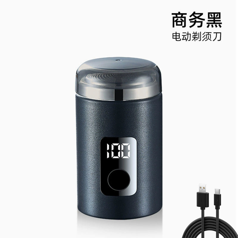 Cross-border Portable Two-head Double-head Magnetic Rechargeable Razor Men's Full-body Washable Electric Shaver Super Clean