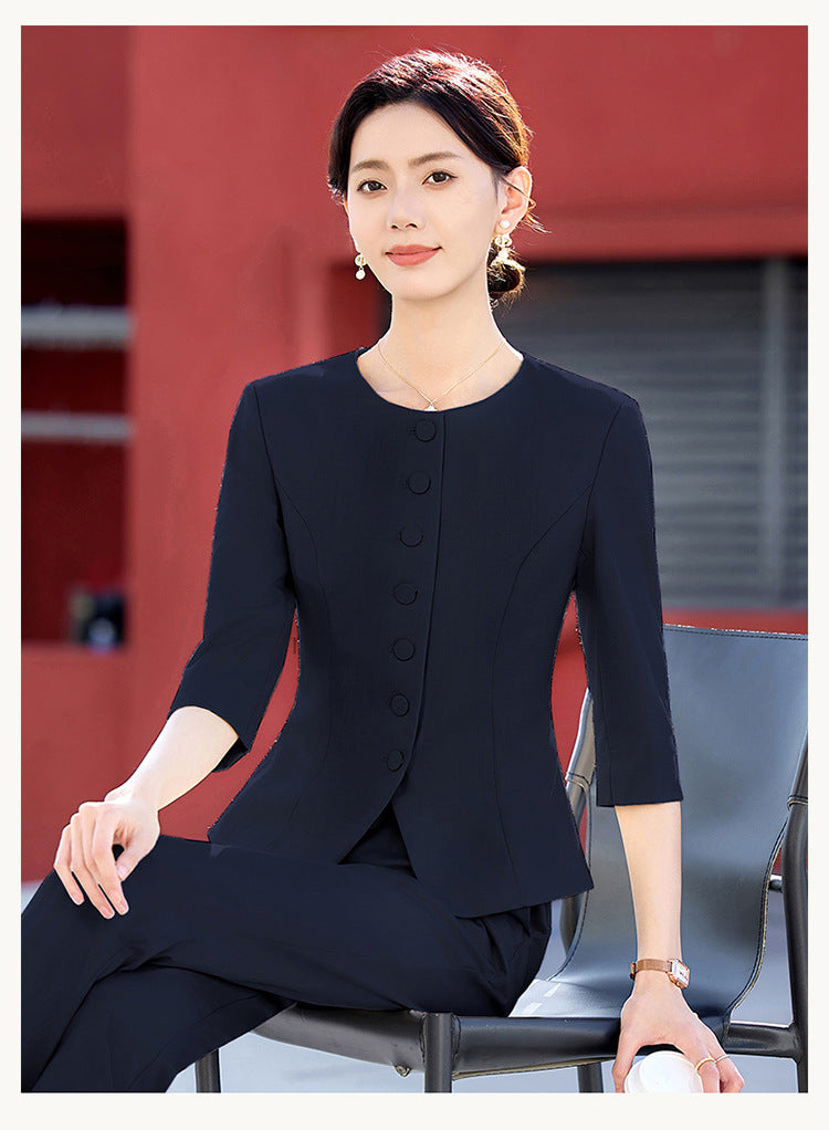 New Chinese Style Professional Skirt Classy Suit Suit for Women 2025 New Sales Workwear Conference Reception Work Clothes Summer