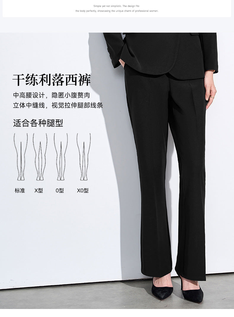 Blue Suit Suit for Women Spring & Fall New Style College Student Interview Classy Professional Formal Wear Small Suit Jacket Work Clothes
