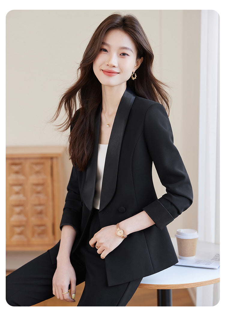 High-End Suit Suit Spring & Fall New Goddess Style Casual Slimming Look Elegant Fashion Commuter Business Professional Workwear