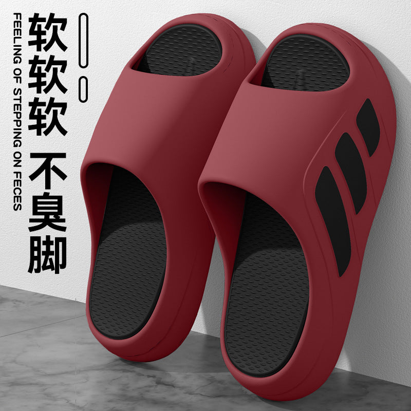 Sports slippers women's summer thick-soled soft-soled home wear non-slip deodorant lovers men's slippers wholesale