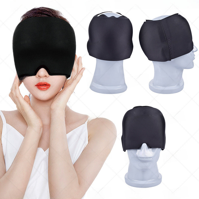 Amazon facial cold compress headgear gel Ice compress headgear Ice Cap solid gel headgear Ice Cap