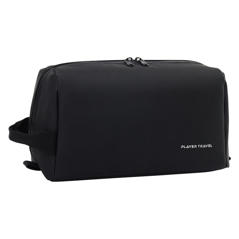 Leather Swimming Storage Bag Wet and Dry Separate Bag Men's Waterproof Portable Double-Layer Handbag Storage Bag Swimming Equipment