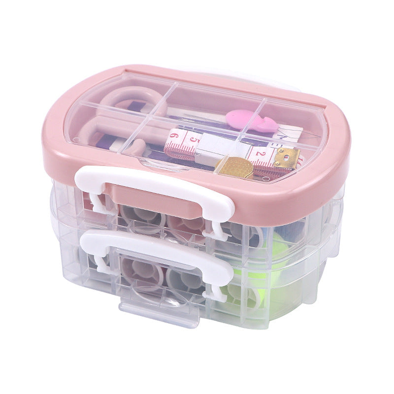 Household Sewing Box Set Tool Design Box Sewing Kit Clothing Hand Sewing Needle Storage Box Sewing Thread