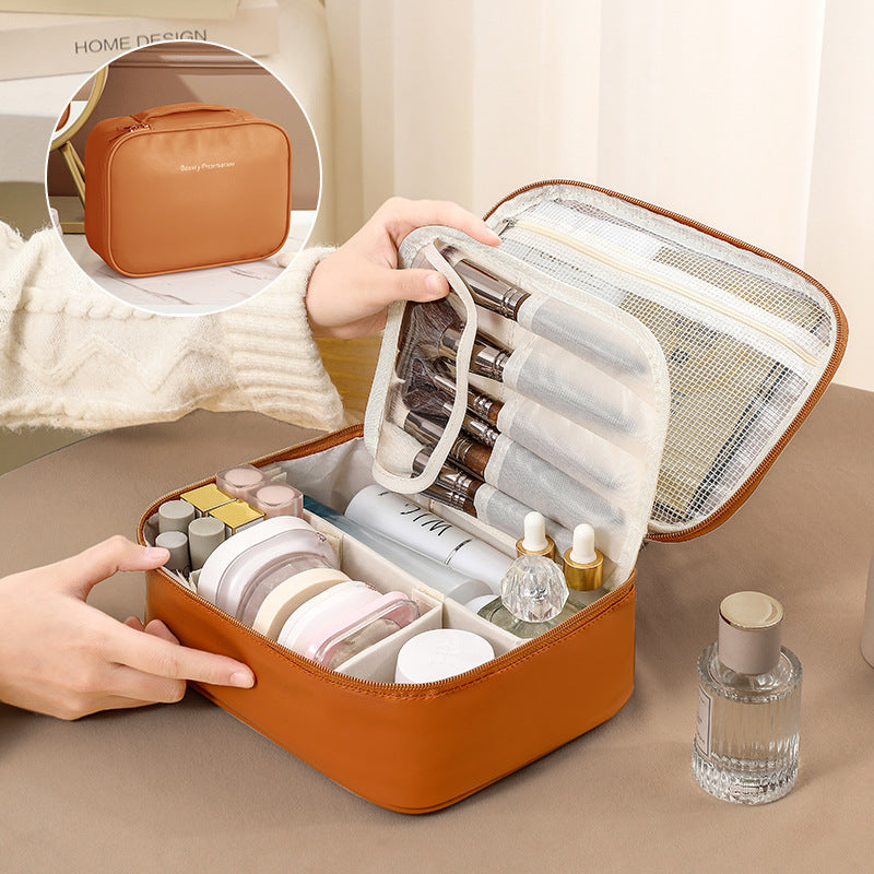 Cosmetic Bag Women's Large Capacity Portable 2025 New Accessible Luxury Classy Internet Celebrity Travel Cosmetics Toiletry Bag Storage Bag