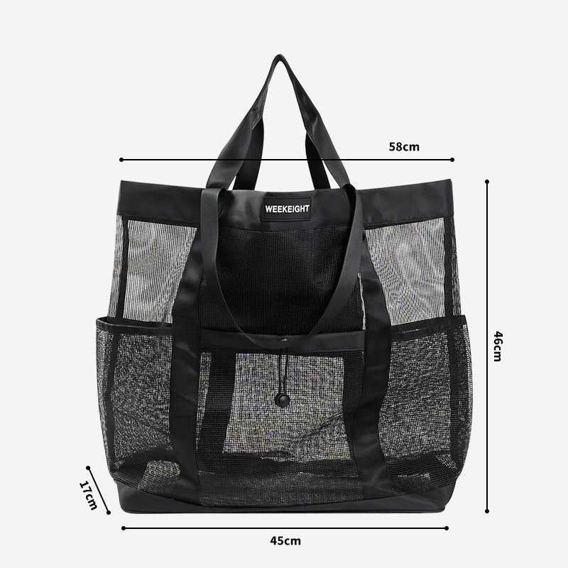 Large Capacity Swimming Fitness Bag Fashion Sports Shoulder Portable Beach Bag Travel Draining Storage Bag Universal Satchel