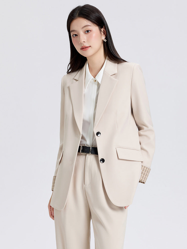 Cross-Border Professional Women's Suit Set, High-End Elegant Business Attire, Sophisticated Look for College Students' Interviews, Formal Suit Jacket
