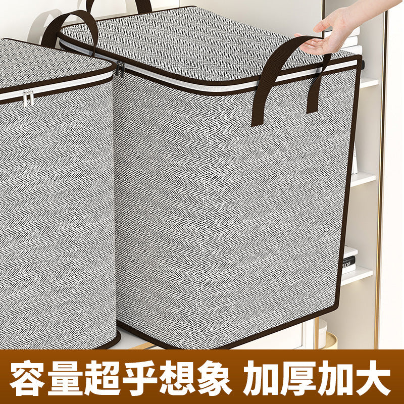 Large-Capacity Moving Packing Bag for Clothes, Cotton Quilt, Luggage Storage Bag, Snakeskin Woven Clothing Storage Bag