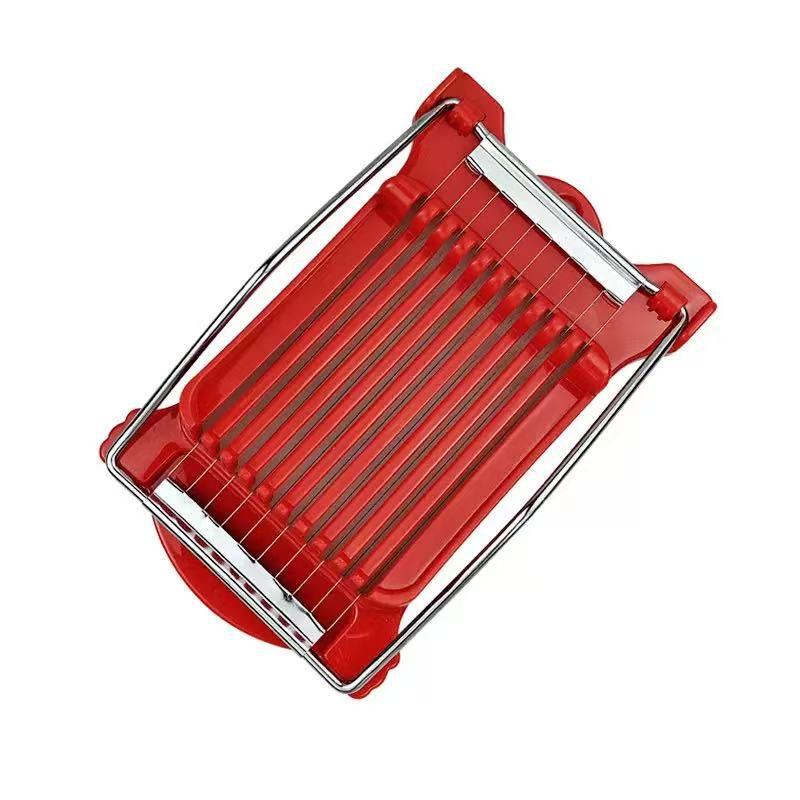 10-Line Lunch Meat Slicer Household Fruit Vegetable Cutter Kitchen Egg Ham Potato Stainless Steel Wire Slicer