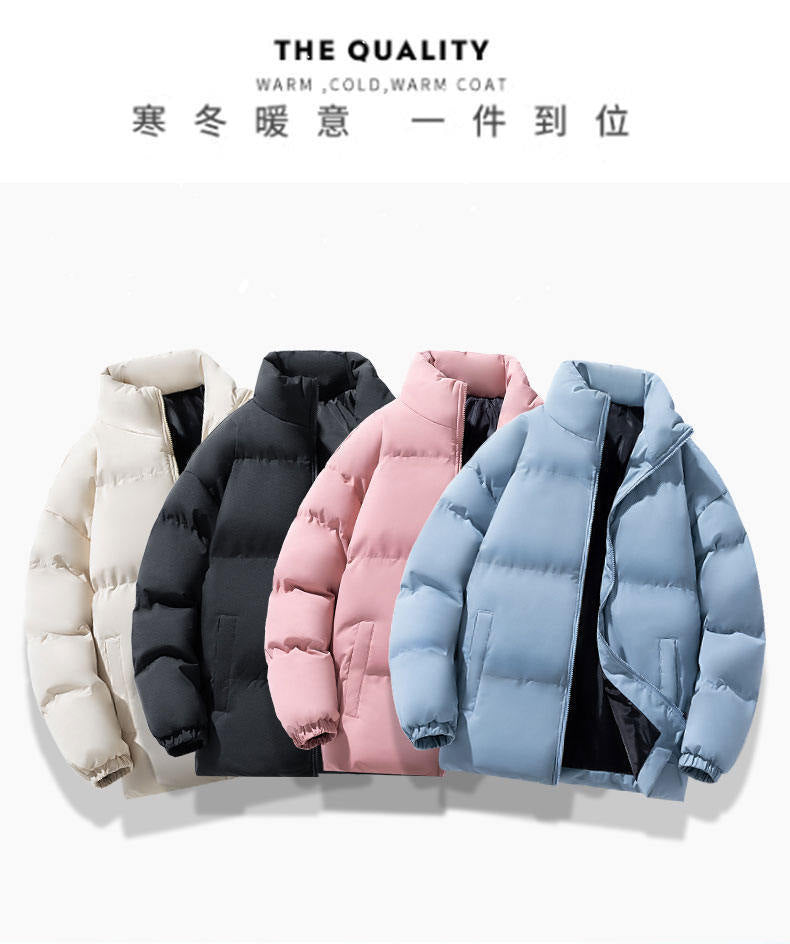 Cross-border foreign trade wholesale winter cotton-padded jacket male teenagers students thickened bread clothing trend warm cotton-padded jacket jacket male