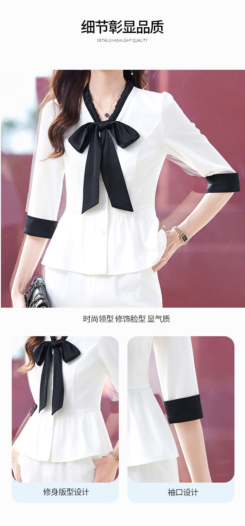 High-End Elegant Professional Interview Suit Fashion Age-Reducing Petite Fashion Suit Height-Enhancing Workwear Pants for Women