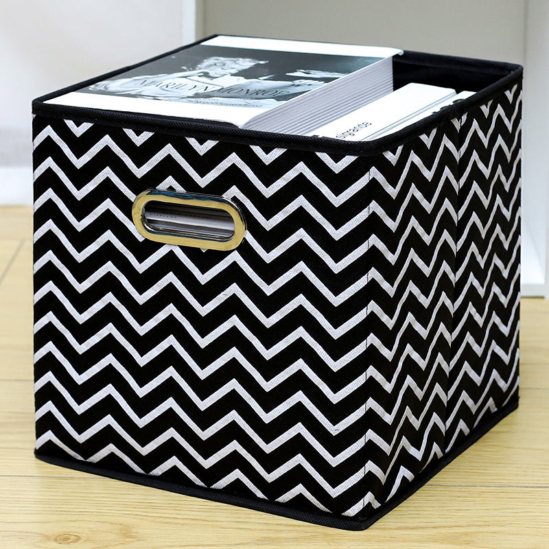 Amazon Lidless Storage Box Fabric Storage Box Foldable Large Drawer Storage Box Toy Storage Box