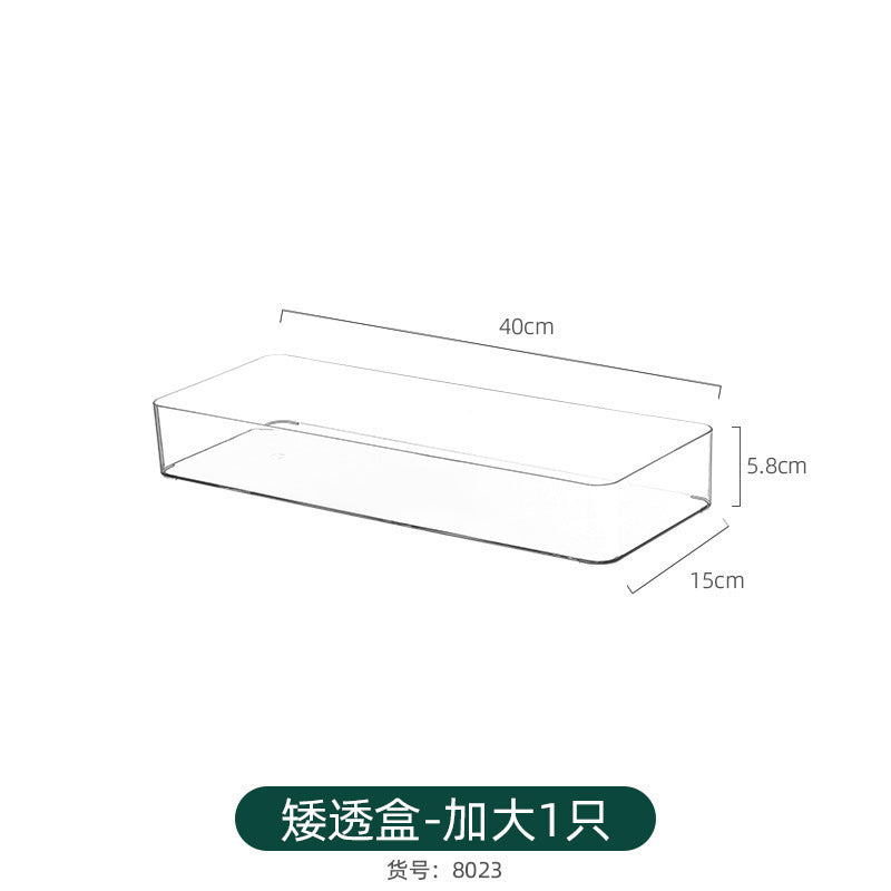 Acrylic Pen Holder Storage Box College Student Desktop Decoration Office High-Looking Large-Capacity Transparent Storage Box