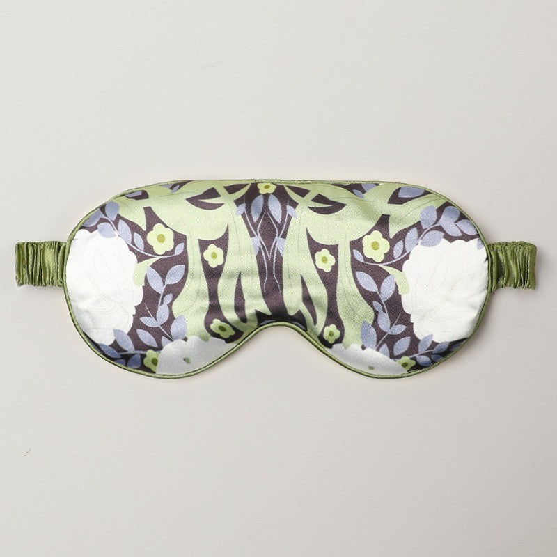 Double-Sided Imitation Silk Eye Mask, Light-Blocking Sleep Eye Mask, Logo Printing Wholesale, Men's and Women's Travel Cooling Ice Silk Eye Protection