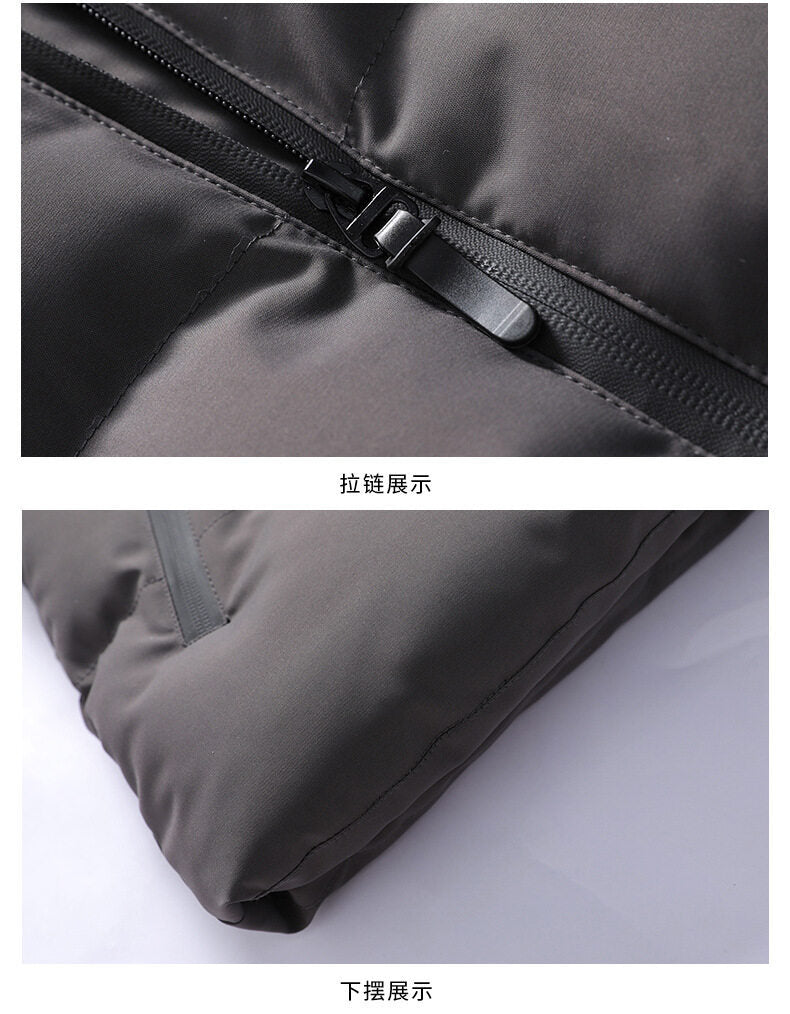 Foreign Trade Cross-border Winter Cotton-padded Jacket Men's New Handsome Short Cotton-padded Jacket Korean Style Slim-fit Fashionable Cotton-padded Jacket Men's Wear
