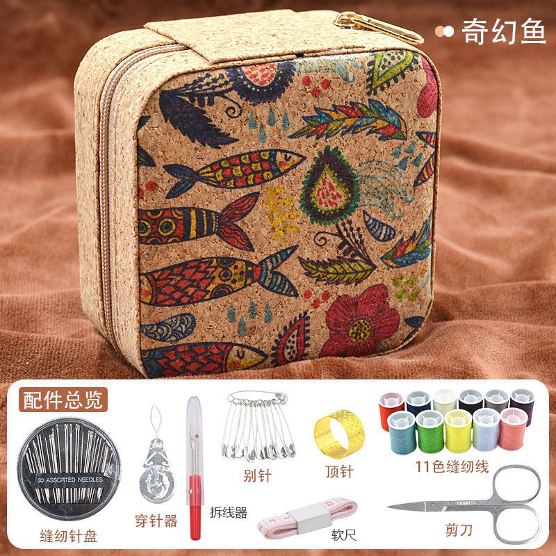Sewing Box Household High-Quality Dormitory Sewing and Mending Sewing Kit Portable Wedding Sewing Kit Practical Sewing Thread Box