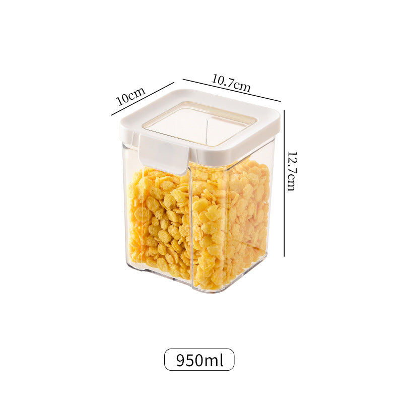 Sealed Jar for Grains, Kitchen Large Storage Sealed Box for Food, Dry Goods, Snacks, Transparent Moisture-Proof Storage Jar