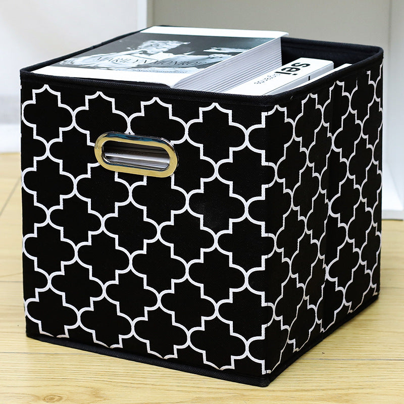 Amazon Lidless Storage Box Fabric Storage Box Foldable Large Drawer Storage Box Toy Storage Box