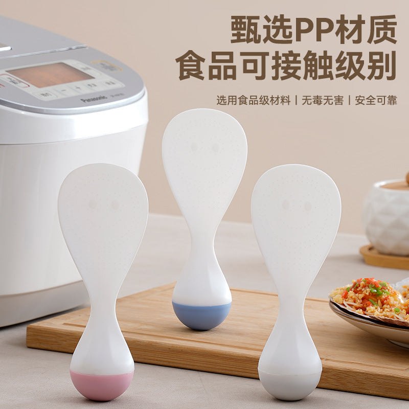 Roly-Poly Non-Stick Rice Spoon Can Stand up and Withstand High Temperatures for Household Kitchen Rice Cookers to Serve Rice and Rice Scoops
