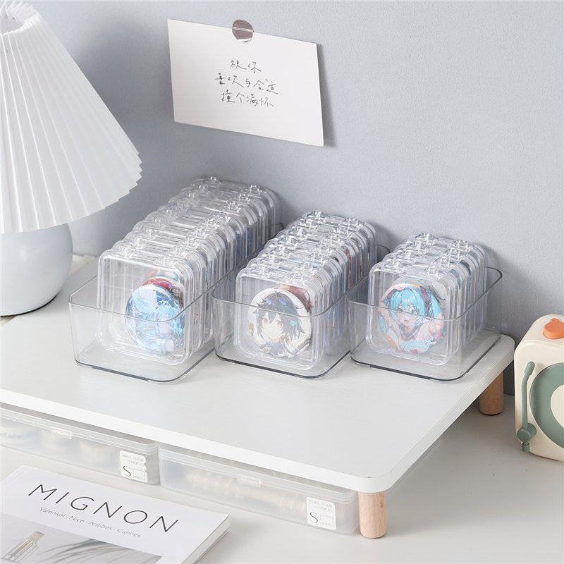 Transparent Bar Storage Box Dust-Proof and Moisture-Proof Protective Cover Desktop Badge Display Frame Food and Toy Millet Storage Display Stand