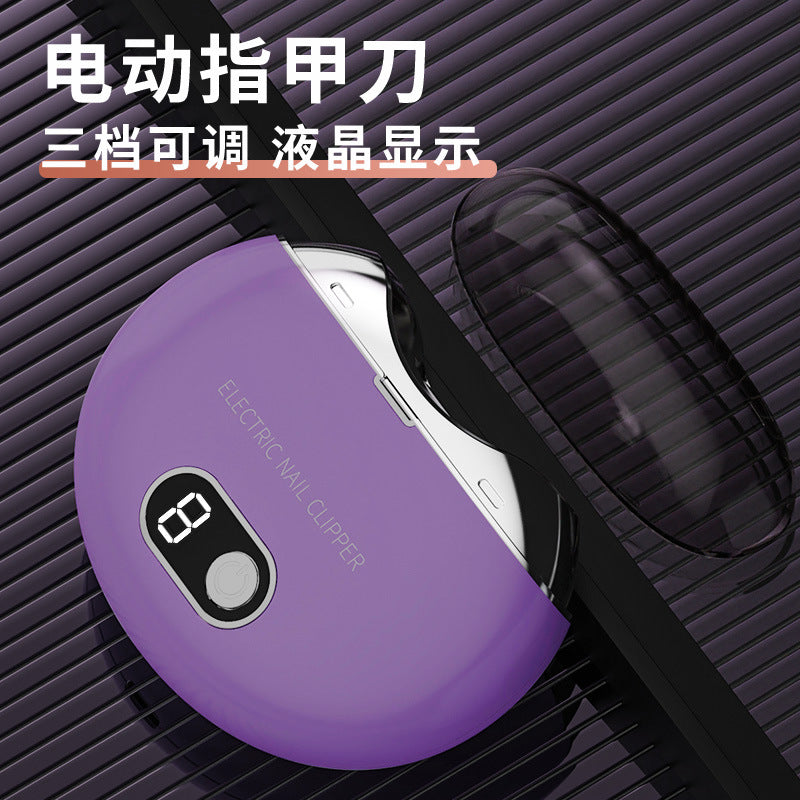 11 Electric Nail Clippers High Quality Ultra-Quiet Adult Manicure Rechargeable Nail Polisher Automatic Nail Clippers with Light