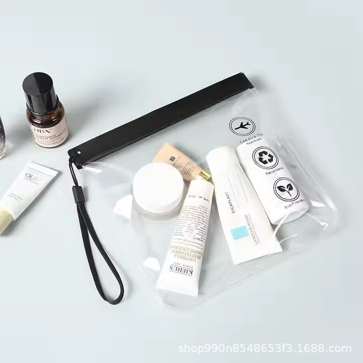 Transparent Eva Travel Use Waterproof Flight Makeup Waterproof Women's Reusable Airport Security Wash