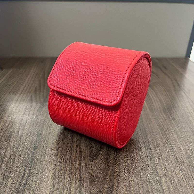 2025 Cross-Border Portable 1-Digit 2-Digit 3-Digit Watch Box Pu Leather Watch Storage Box Packaging Box Wholesale