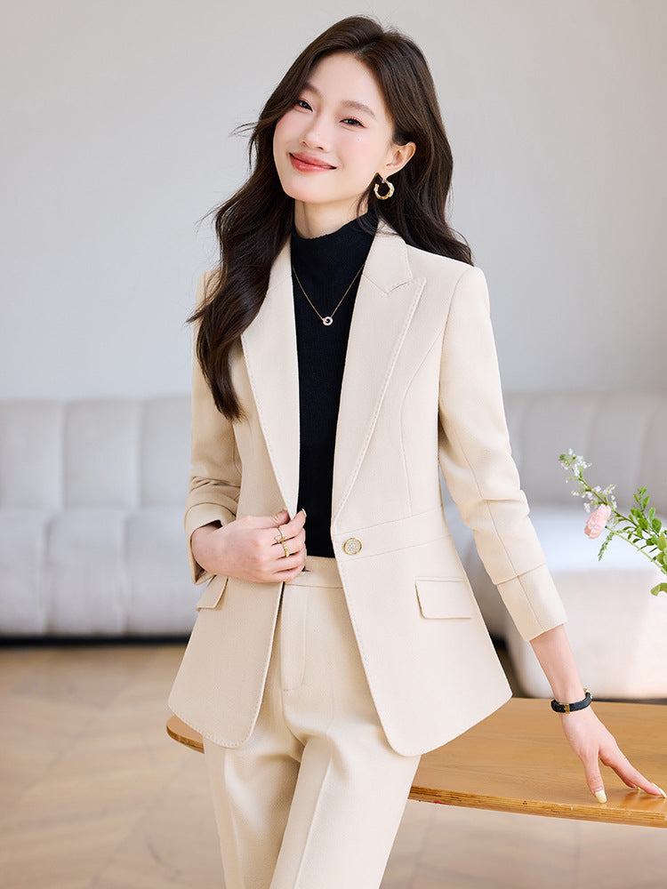 Cross-Border High-End Women's Suit Set, New Style Women's Casual Professional Fashion Elegant Slim-Fit Formal Workwear