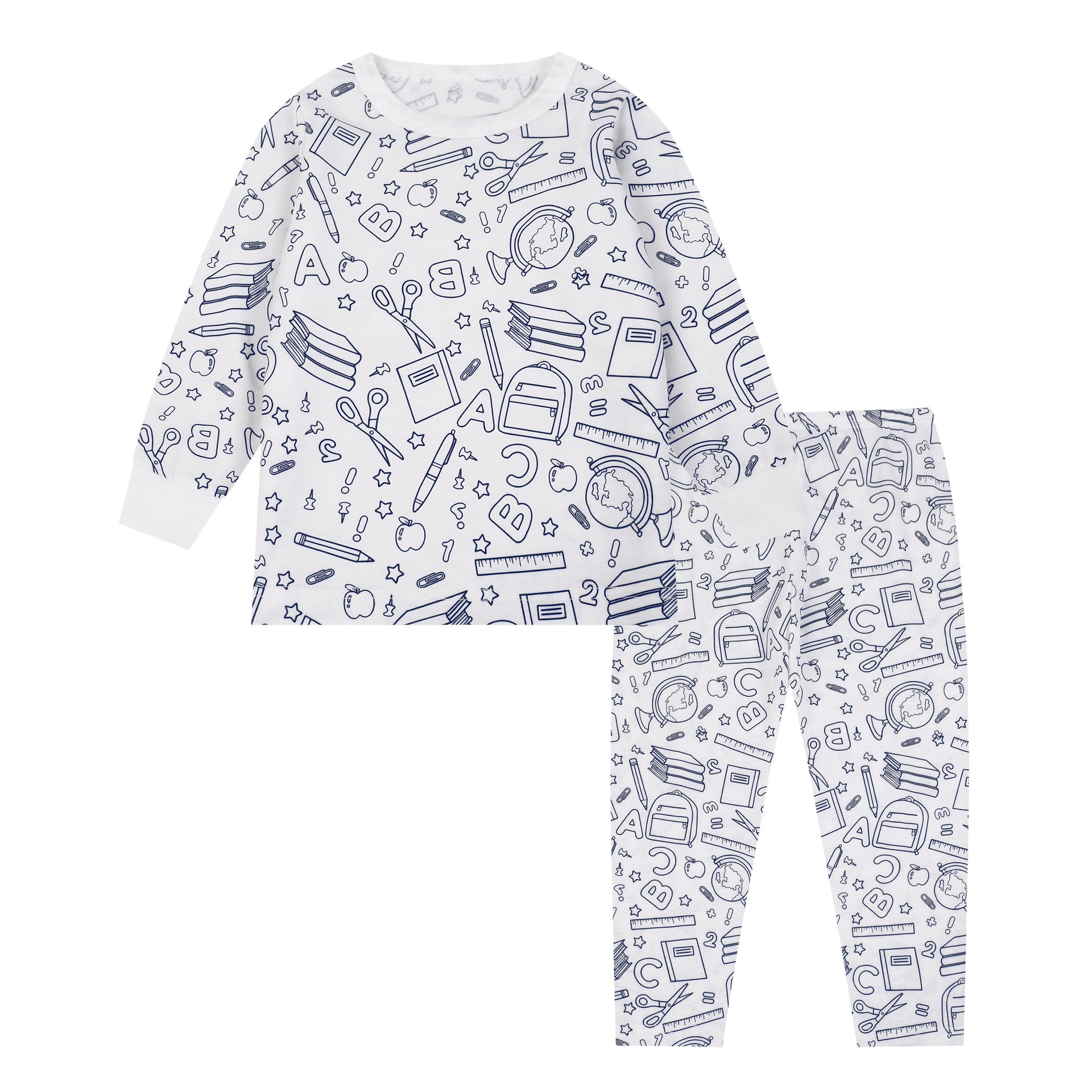 Foreign Trade Independent Stand Pull-Up Cotton Girls Sketch Coloring Comfortable Kidsren's Set Fun DIY Hand-Painted Class a Graffiti