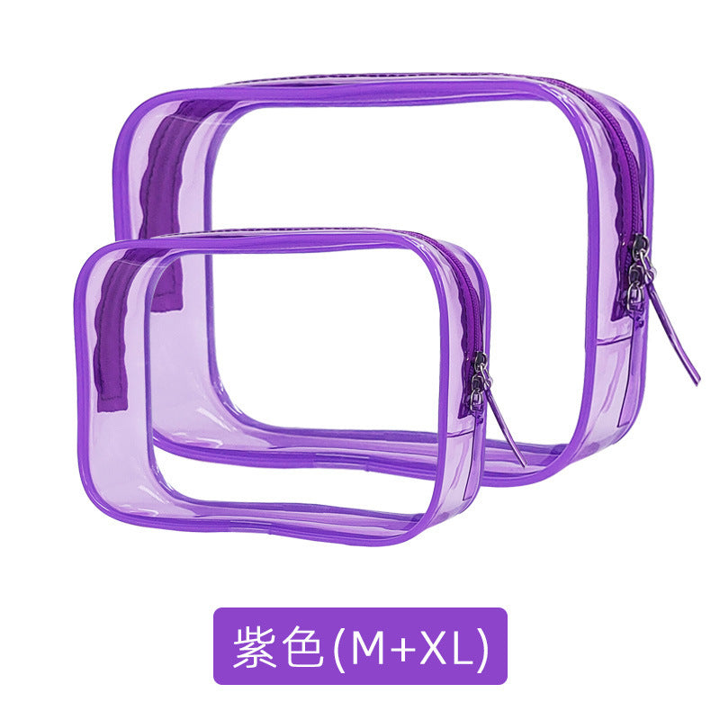 Pvc Toiletry Bag Transparent Cosmetic Bag Portable Storage Bag Large Capacity Travel Toiletry Bag High-End Waterproof