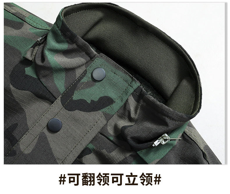 Winter Workwear Thickened Cotton Coat with Fleece, Cold-Resistant, Warm for Cold Storage, Northeast Waterproof, with Hood, Wear-Resistant Large Cotton Jacket